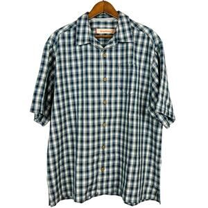 Tommy Bahama Plaid Button Up Heavy Breathable - XL